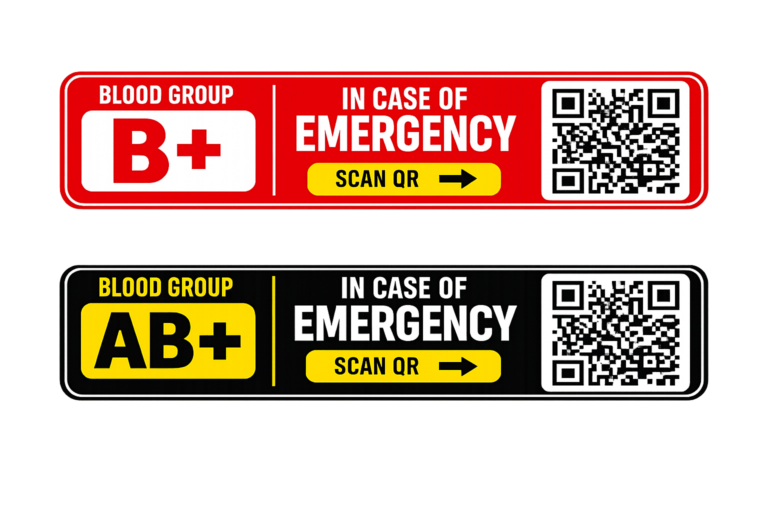 Emergency QR Stickers